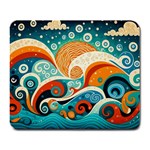Waves Ocean Sea Abstract Whimsical Abstract Art Pattern Abstract Pattern Nature Water Seascape Large Mousepad