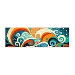 Waves Ocean Sea Abstract Whimsical Abstract Art Pattern Abstract Pattern Nature Water Seascape Sticker Bumper (10 pack)