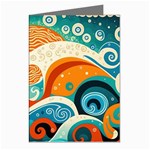 Waves Ocean Sea Abstract Whimsical Abstract Art Pattern Abstract Pattern Nature Water Seascape Greeting Cards (Pkg of 8)