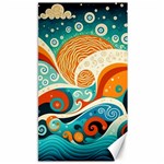 Waves Ocean Sea Abstract Whimsical Abstract Art Pattern Abstract Pattern Nature Water Seascape Canvas 40  x 72 