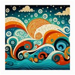 Waves Ocean Sea Abstract Whimsical Abstract Art Pattern Abstract Pattern Nature Water Seascape Medium Glasses Cloth