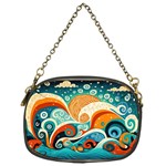 Waves Ocean Sea Abstract Whimsical Abstract Art Pattern Abstract Pattern Nature Water Seascape Chain Purse (One Side)