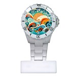 Waves Ocean Sea Abstract Whimsical Abstract Art Pattern Abstract Pattern Nature Water Seascape Plastic Nurses Watch