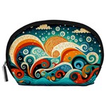 Waves Ocean Sea Abstract Whimsical Abstract Art Pattern Abstract Pattern Nature Water Seascape Accessory Pouch (Large)