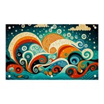 Waves Ocean Sea Abstract Whimsical Abstract Art Pattern Abstract Pattern Nature Water Seascape Banner and Sign 5  x 3 