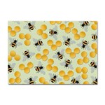 Bees Pattern Honey Bee Bug Honeycomb Honey Beehive Sticker A4 (10 pack)