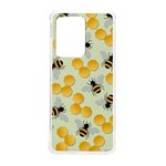 Bees Pattern Honey Bee Bug Honeycomb Honey Beehive Samsung Galaxy S20 Ultra 6.9 Inch TPU UV Case