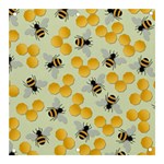 Bees Pattern Honey Bee Bug Honeycomb Honey Beehive Banner and Sign 3  x 3 