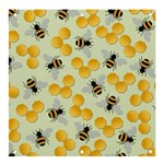 Bees Pattern Honey Bee Bug Honeycomb Honey Beehive Banner and Sign 4  x 4 