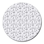 Music Notes Background Wallpaper Round Mousepad