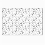 Music Notes Background Wallpaper Postcards 5  x 7  (Pkg of 10)