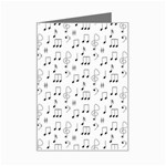 Music Notes Background Wallpaper Mini Greeting Card