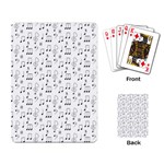 Music Notes Background Wallpaper Playing Cards Single Design (Rectangle)