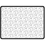 Music Notes Background Wallpaper Two Sides Fleece Blanket (Large)