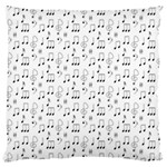 Music Notes Background Wallpaper Standard Premium Plush Fleece Cushion Case (One Side)