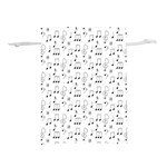 Music Notes Background Wallpaper Lightweight Drawstring Pouch (M)