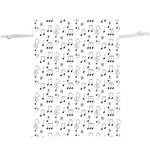 Music Notes Background Wallpaper Lightweight Drawstring Pouch (XL)