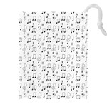 Music Notes Background Wallpaper Drawstring Pouch (5XL)