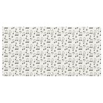 Music Notes Background Wallpaper Banner and Sign 4  x 2 