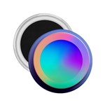 Circle Colorful Rainbow Spectrum Button Gradient 2.25  Magnets