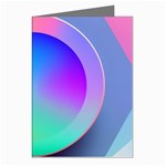 Circle Colorful Rainbow Spectrum Button Gradient Greeting Cards (Pkg of 8)