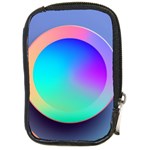 Circle Colorful Rainbow Spectrum Button Gradient Compact Camera Leather Case