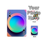 Circle Colorful Rainbow Spectrum Button Gradient Playing Cards 54 Designs (Mini)