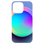 Circle Colorful Rainbow Spectrum Button Gradient iPhone 14 Pro Max Black UV Print Case