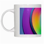 Circle Colorful Rainbow Spectrum Button Gradient Psychedelic Art White Mug