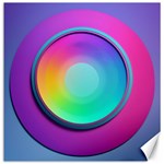 Circle Colorful Rainbow Spectrum Button Gradient Psychedelic Art Canvas 20  x 20 