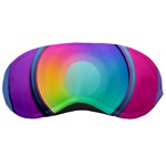 Circle Colorful Rainbow Spectrum Button Gradient Psychedelic Art Sleep Mask