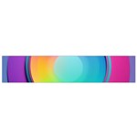Circle Colorful Rainbow Spectrum Button Gradient Psychedelic Art Small Premium Plush Fleece Scarf