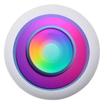 Circle Colorful Rainbow Spectrum Button Gradient Psychedelic Art Dento Box with Mirror