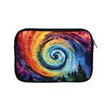 Cosmic Rainbow Quilt Artistic Swirl Spiral Forest Silhouette Fantasy Apple MacBook Pro 15  Zipper Case