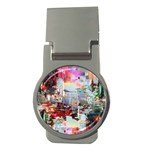 Digital Computer Technology Office Information Modern Media Web Connection Art Creatively Colorful C Money Clips (Round) 