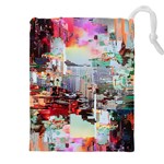 Digital Computer Technology Office Information Modern Media Web Connection Art Creatively Colorful C Drawstring Pouch (5XL)