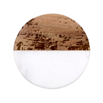 Digital Computer Technology Office Information Modern Media Web Connection Art Creatively Colorful C Classic Marble Wood Coaster (Round) 