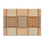 Wooden Wickerwork Texture Square Pattern Sticker A4 (100 pack)