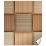 Wooden Wickerwork Texture Square Pattern Canvas 8  x 10 