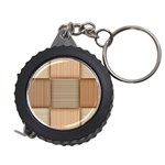 Wooden Wickerwork Texture Square Pattern Measuring Tape