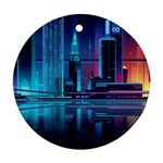 Digital Art Artwork Illustration Vector Buiding City Ornament (Round)