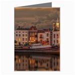 Old Port Of Maasslui Netherlands Greeting Card