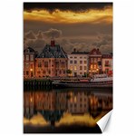 Old Port Of Maasslui Netherlands Canvas 12  x 18 