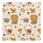 Bear Cartoon Background Pattern Seamless Animal Banner and Sign 3  x 3 