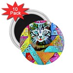 Kitten Cat Pet Animal Adorable Fluffy Cute Kitty 2.25  Magnets (10 pack) 
