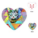 Kitten Cat Pet Animal Adorable Fluffy Cute Kitty Playing Cards Single Design (Heart)