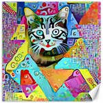 Kitten Cat Pet Animal Adorable Fluffy Cute Kitty Canvas 16  x 16 