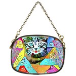 Kitten Cat Pet Animal Adorable Fluffy Cute Kitty Chain Purse (One Side)