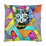 Kitten Cat Pet Animal Adorable Fluffy Cute Kitty Standard Cushion Case (Two Sides)