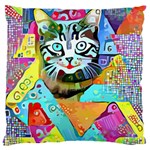 Kitten Cat Pet Animal Adorable Fluffy Cute Kitty Large Cushion Case (One Side)